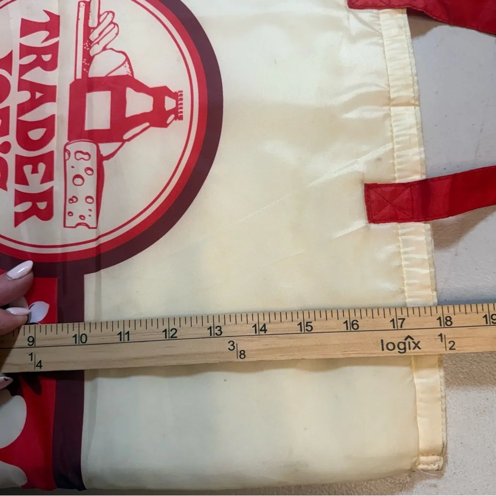 Trader Joe’s insulated tropical floral red cream reusable bag